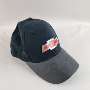 Chevy GM Hat Mens Small Medium Fitted Cap Johny RockStar Logo Emblem Cars Auto